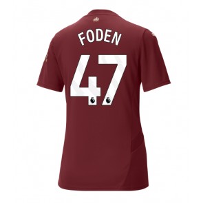 Manchester City Phil Foden #47 Dámské Alternativní Dres 2024-25 Krátký Rukáv